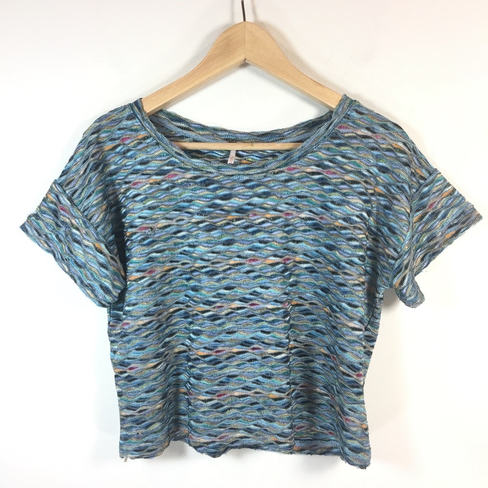 Free People | Crop Top Multi Colored Woven